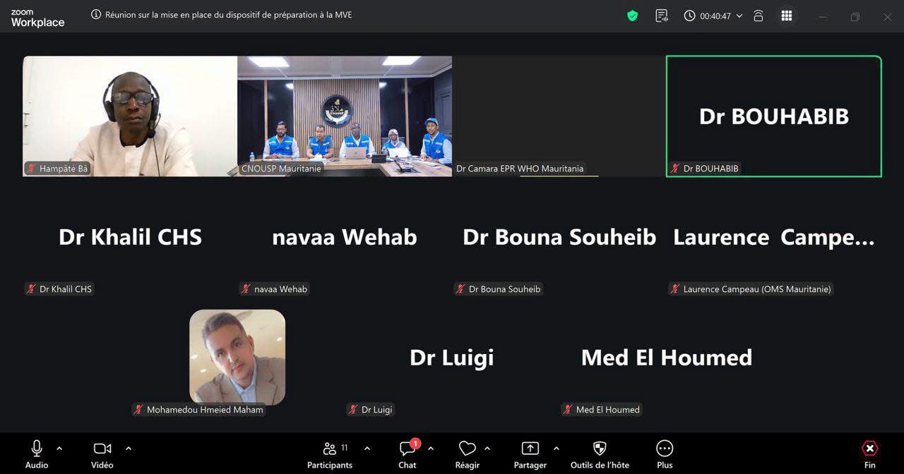موريتانيا تبحث تعزيز جاهزيتها لمواجهة فيروس إيبولا